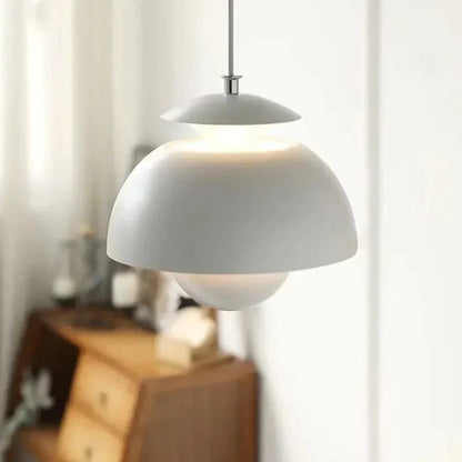 Modern Scandinavian Glass Pendant Light with LED – Warm White Finish for Kitchen and Living Room 4