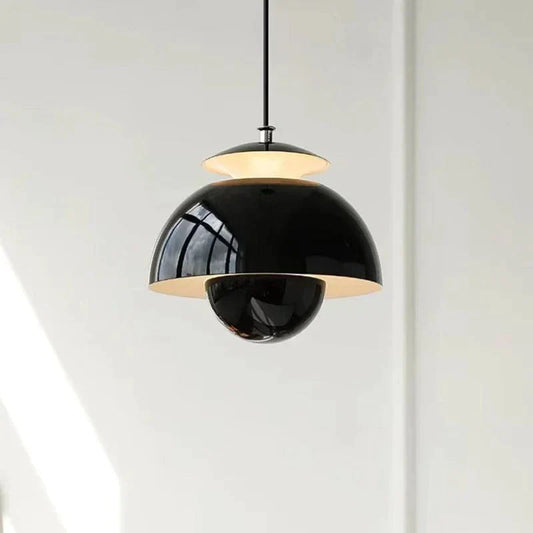 Modern Scandinavian Glass Pendant Light with LED – Warm White Finish for Kitchen and Living Room 7