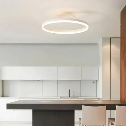 Scandinavian LED Ceiling Lamp - Modern Flush Mount Ceiling Light Fixture for Cozy Interiors, Energy-Efficient Design 6